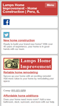 Mobile Screenshot of lampshomeimprovement-peru-il.com